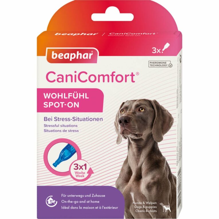 Günstig beaphar CaniComfort® Wohlfühl Spot On 3x1ml i mPreisvergleich in unserem Onlineshop auf Hundeliebe-shop.de kaufen.