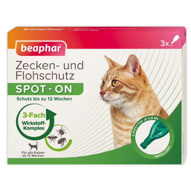 Günstig beaphar Zecken- & Flohschutz SPOT-ON für Katzen + Zeckenstift gratis i mPreisvergleich in unserem Onlineshop auf Hundeliebe-shop.de kaufen.