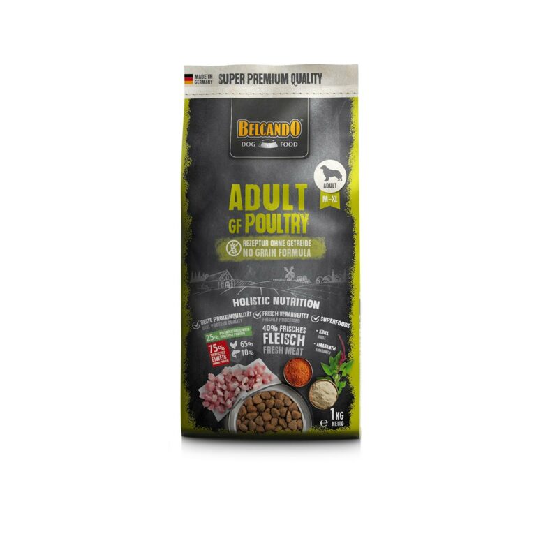 Günstig Belcando Adult GF Poultry 1kg i mPreisvergleich in unserem Onlineshop auf Hundeliebe-shop.de kaufen.