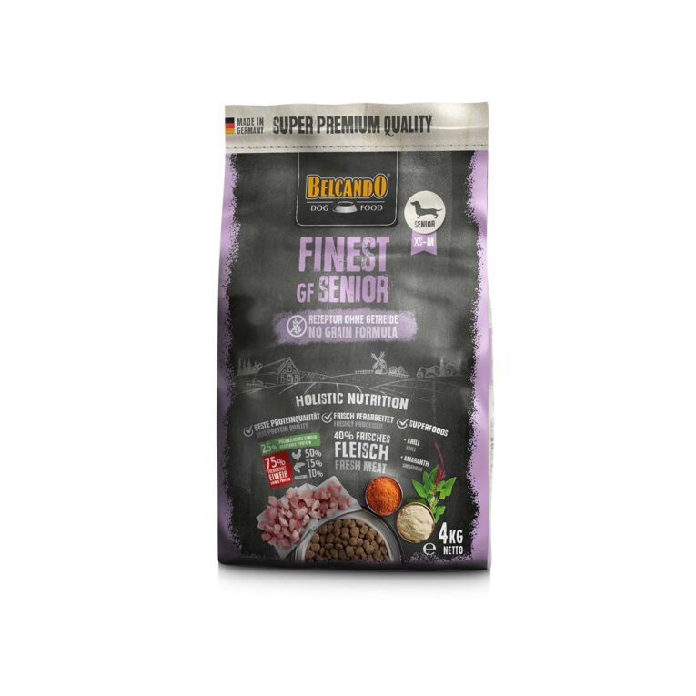 Günstig Belcando Finest GF Senior 4kg Mini i mPreisvergleich in unserem Onlineshop auf Hundeliebe-shop.de kaufen.