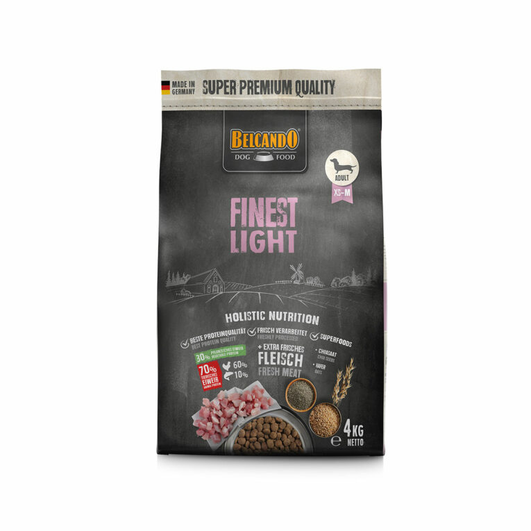 Günstig Belcando Finest Light 4kg Mini i mPreisvergleich in unserem Onlineshop auf Hundeliebe-shop.de kaufen.