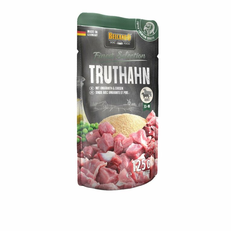 Günstig Belcando Truthahn mit Amaranth & Erbsen 12x125g i mPreisvergleich in unserem Onlineshop auf Hundeliebe-shop.de kaufen.