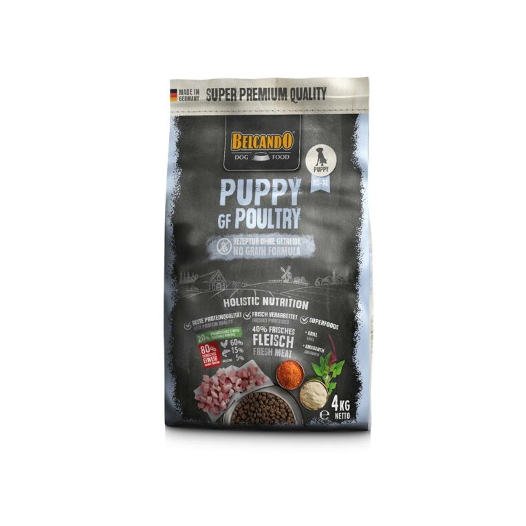 Günstig Belcando Puppy GF Poultry 4kg i mPreisvergleich in unserem Onlineshop auf Hundeliebe-shop.de kaufen.