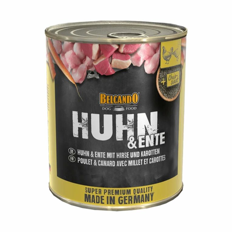 Günstig Belcando Feuchtnahrung Huhn & Ente mit Hirse & Karotten 6x800g i mPreisvergleich in unserem Onlineshop auf Hundeliebe-shop.de kaufen.