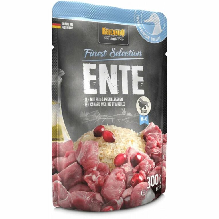 Günstig Belcando Finest Selection Ente mit Reis & Preiselbeeren 6x300g i mPreisvergleich in unserem Onlineshop auf Hundeliebe-shop.de kaufen.