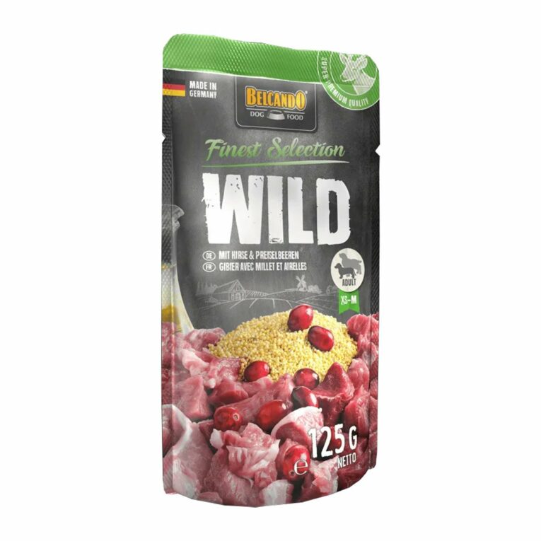 Günstig Belcando Finest Selection Wild mit Hirse & Preiselbeeren 12x125g i mPreisvergleich in unserem Onlineshop auf Hundeliebe-shop.de kaufen.