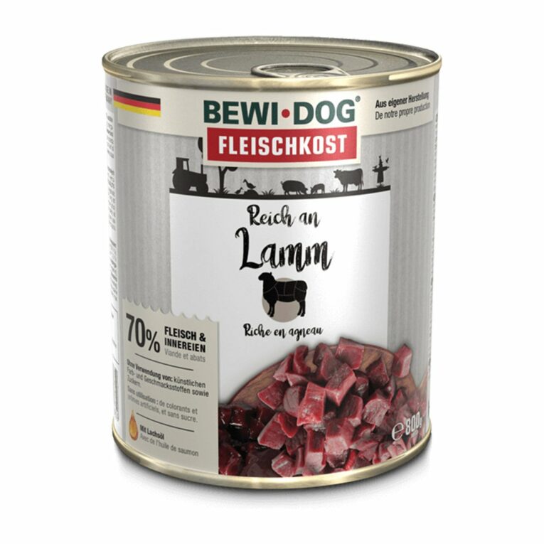 Günstig Bewi Dog Hunde-Fleischkost Reich an Lamm 6x800g i mPreisvergleich in unserem Onlineshop auf Hundeliebe-shop.de kaufen.