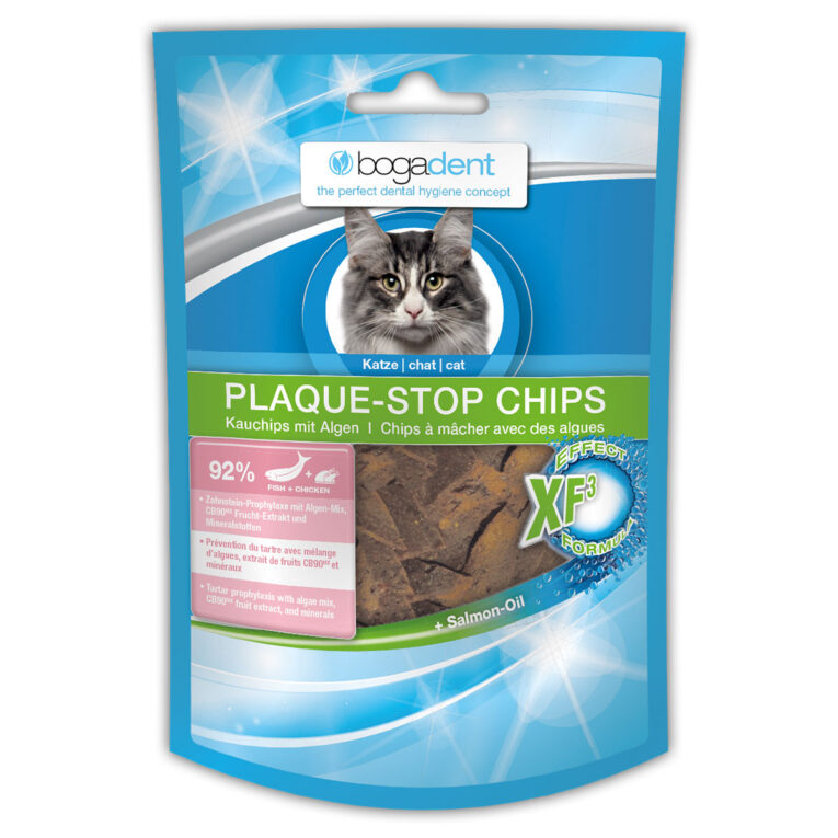 Günstig bogadent PLAQUE-STOP CHIPS FISH Katze 4x50g i mPreisvergleich in unserem Onlineshop auf Hundeliebe-shop.de kaufen.