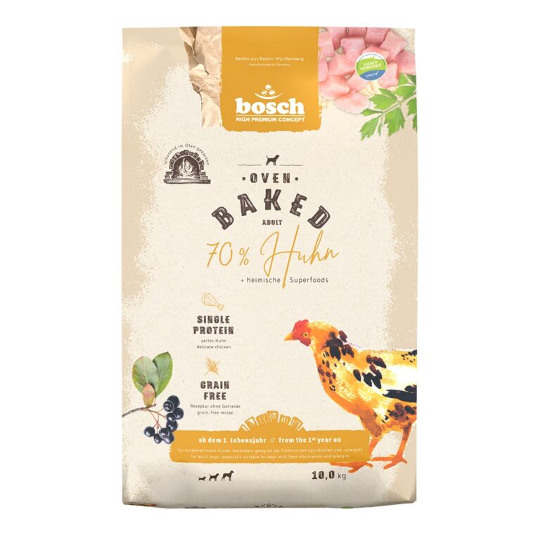 Günstig Bosch HPC Oven Baked Huhn 2x10kg i mPreisvergleich in unserem Onlineshop auf Hundeliebe-shop.de kaufen.