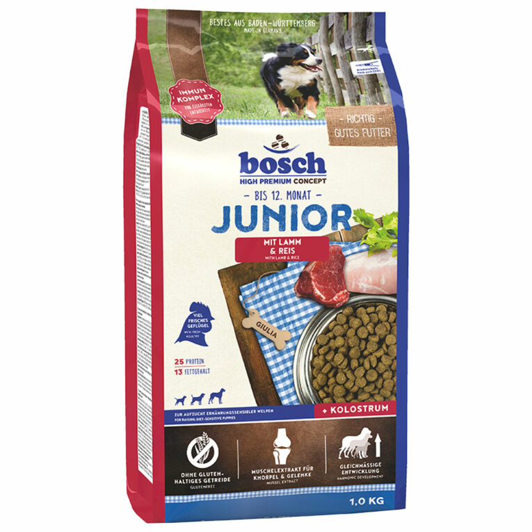 Günstig Bosch Hundefutter Junior Lamm & Reis 2x15kg i mPreisvergleich in unserem Onlineshop auf Hundeliebe-shop.de kaufen.