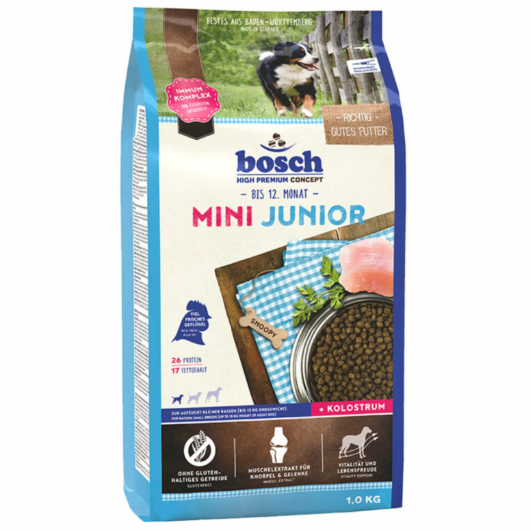 Günstig Bosch Hundefutter Mini Junior 2x15kg i mPreisvergleich in unserem Onlineshop auf Hundeliebe-shop.de kaufen.