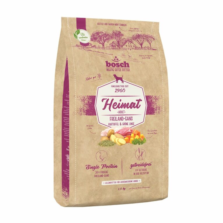 Günstig Bosch Heimat Adult Freiland-Gans 1 kg i mPreisvergleich in unserem Onlineshop auf Hundeliebe-shop.de kaufen.