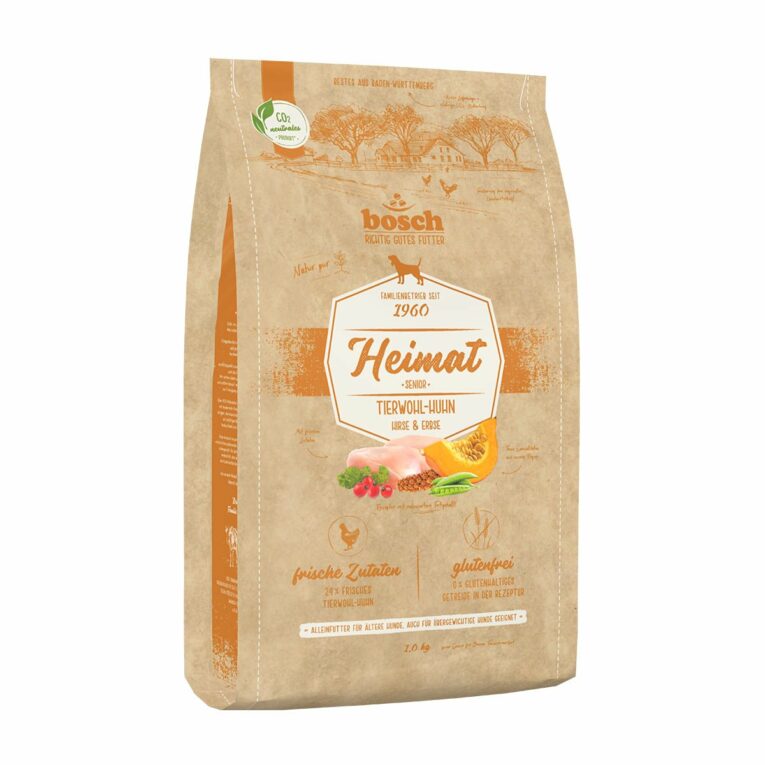 Günstig Bosch Heimat Senior Tierwohl-Huhn 1 kg i mPreisvergleich in unserem Onlineshop auf Hundeliebe-shop.de kaufen.