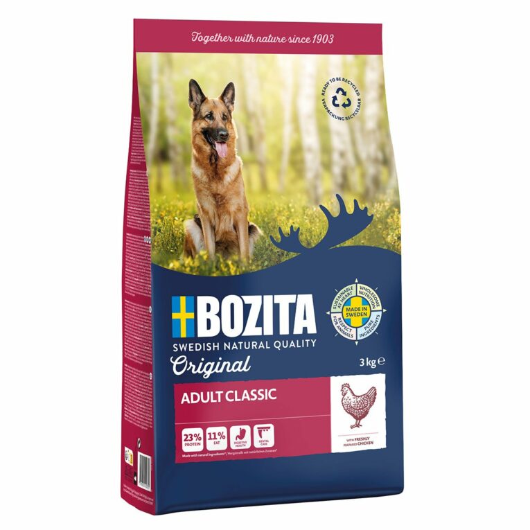 Günstig Bozita Original Adult Classic mit Huhn 3kg i mPreisvergleich in unserem Onlineshop auf Hundeliebe-shop.de kaufen.