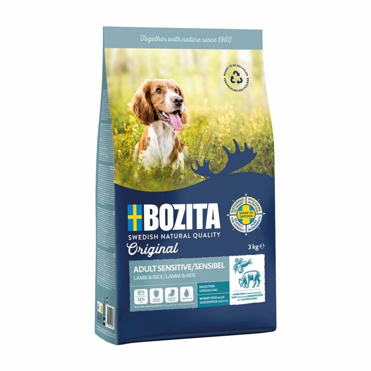 Günstig Bozita Original Adult Sensitive Digestion mit Lamm 3kg i mPreisvergleich in unserem Onlineshop auf Hundeliebe-shop.de kaufen.