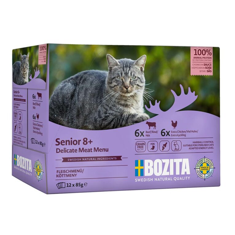 Günstig Bozita Pouch Häppchen in Soße Multibox Senior 12x85g i mPreisvergleich in unserem Onlineshop auf Hundeliebe-shop.de kaufen.