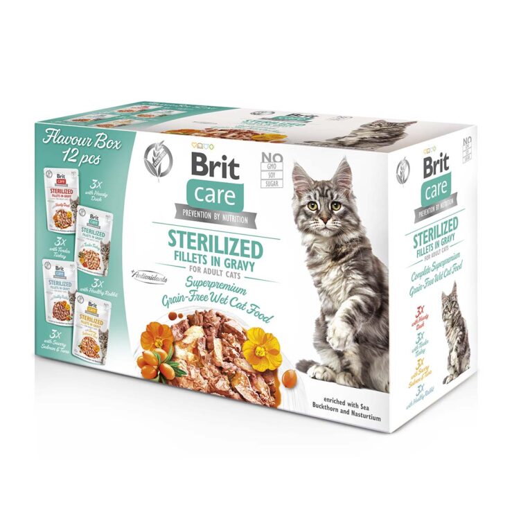 Günstig Brit Care Cat Box Fillets in Gravy Sterilized 12x85g i mPreisvergleich in unserem Onlineshop auf Hundeliebe-shop.de kaufen.