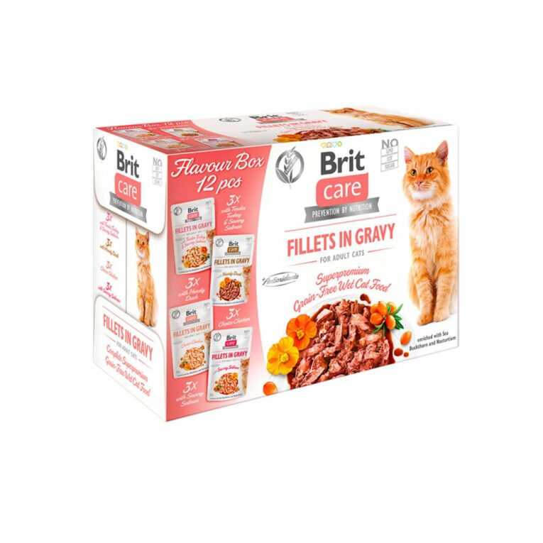 Günstig Brit Care Cat Flavour box-Fillets in Gravy 24x85g i mPreisvergleich in unserem Onlineshop auf Hundeliebe-shop.de kaufen.