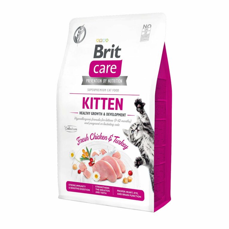 Günstig Brit Care GF Kitten Healthy Growth & Development 2kg i mPreisvergleich in unserem Onlineshop auf Hundeliebe-shop.de kaufen.