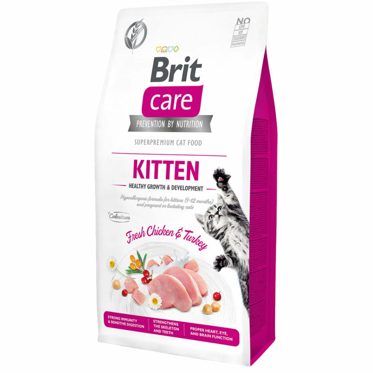 Günstig Brit Care GF Kitten Healthy Growth & Development 2x7kg i mPreisvergleich in unserem Onlineshop auf Hundeliebe-shop.de kaufen.