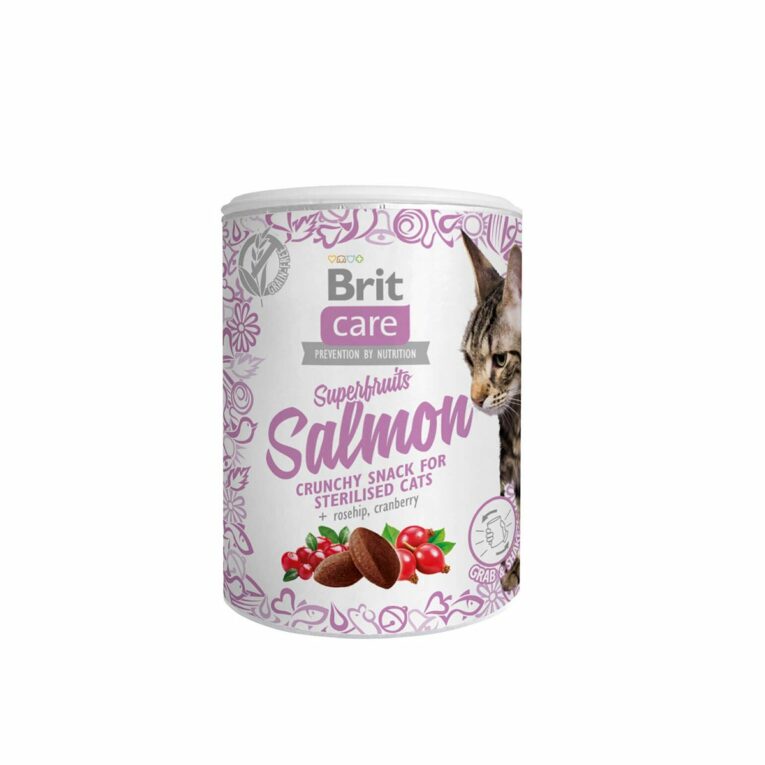 Günstig Brit care Cat Snack – Superfruits Salmon 6x100g i mPreisvergleich in unserem Onlineshop auf Hundeliebe-shop.de kaufen.