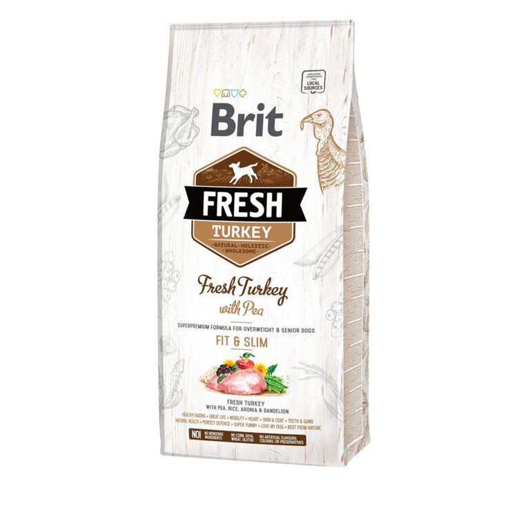 Günstig Brit Fresh Dog – Overweight & Senior dogs – Turkey – Fit & Slim 12kg i mPreisvergleich in unserem Onlineshop auf Hundeliebe-shop.de kaufen.
