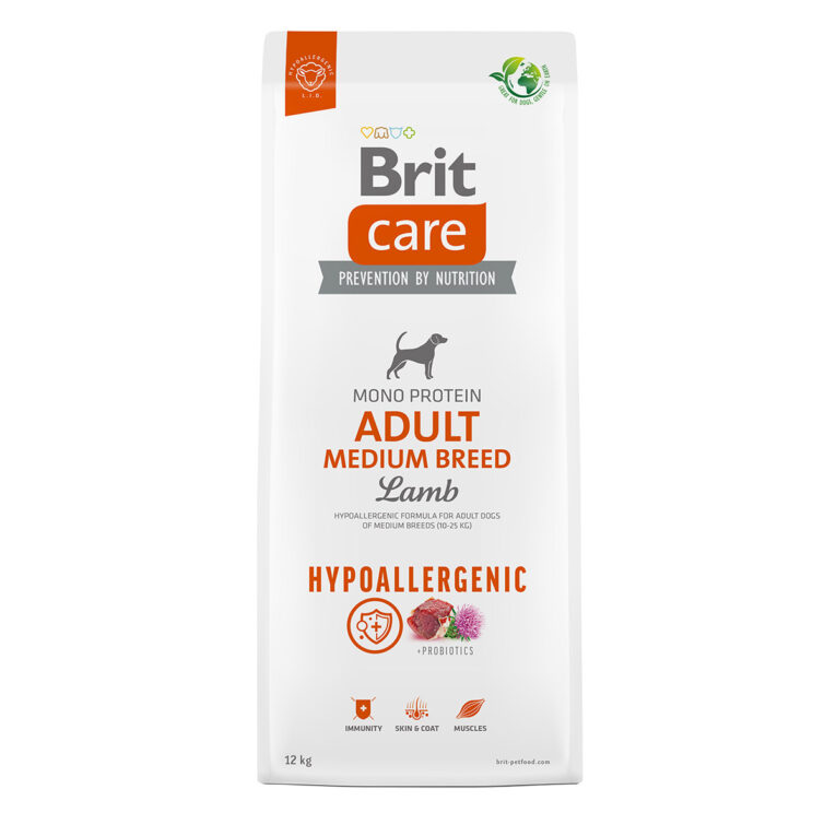 Günstig Brit Care Dog Hypoallergenic Adult Medium Breed 12 kg i mPreisvergleich in unserem Onlineshop auf Hundeliebe-shop.de kaufen.
