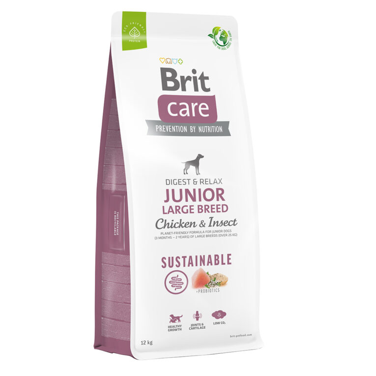 Günstig Brit Care Dog Sustainable Junior Large Breed 12kg i mPreisvergleich in unserem Onlineshop auf Hundeliebe-shop.de kaufen.
