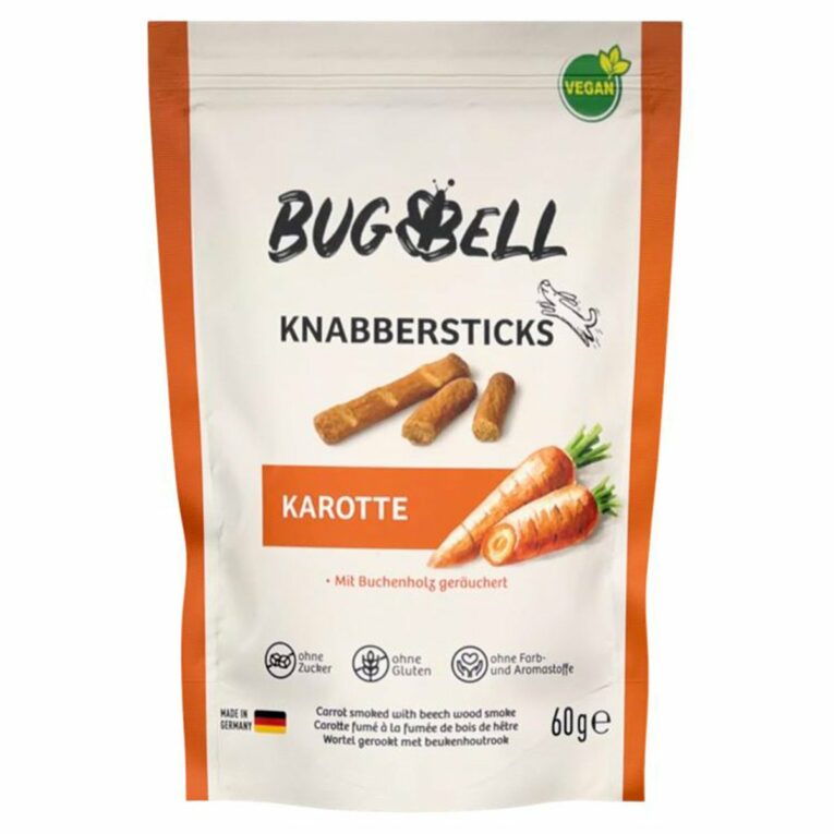 Günstig BugBell Knabbersticks Adult Karotte 60g i mPreisvergleich in unserem Onlineshop auf Hundeliebe-shop.de kaufen.