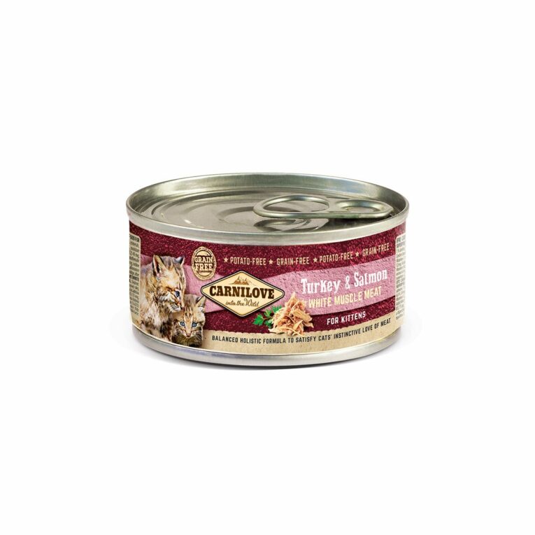 Günstig Carnilove Cat – Turkey & Salmon for Kittens 12x100g i mPreisvergleich in unserem Onlineshop auf Hundeliebe-shop.de kaufen.