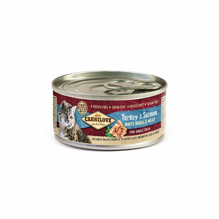 Günstig Carnilove Cat – Turkey & Salmon for Adult Cats 12x100g i mPreisvergleich in unserem Onlineshop auf Hundeliebe-shop.de kaufen.
