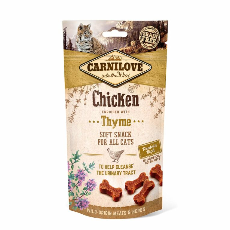 Günstig Carnilove Cat – Soft Snack – Chicken with Thyme 6x50g i mPreisvergleich in unserem Onlineshop auf Hundeliebe-shop.de kaufen.
