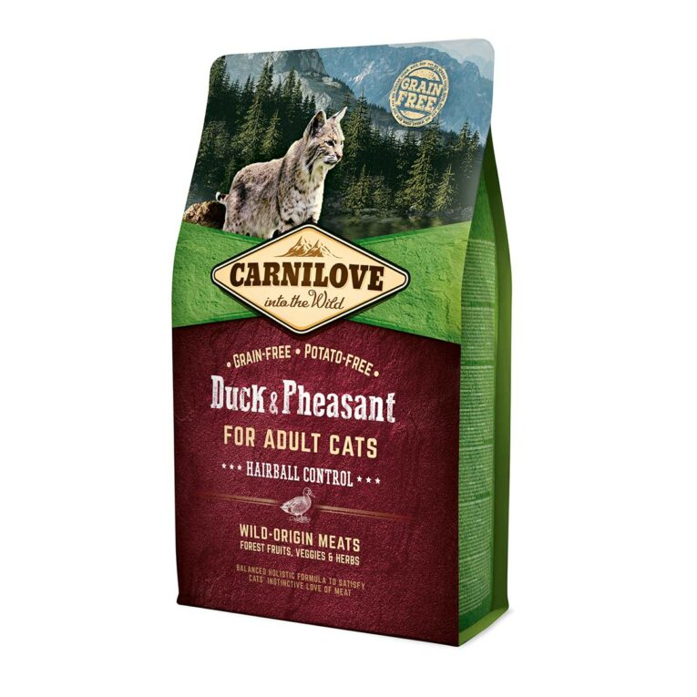 Günstig Carnilove Cat Adult – Duck & Pheasant / Hairball Control 2kg i mPreisvergleich in unserem Onlineshop auf Hundeliebe-shop.de kaufen.