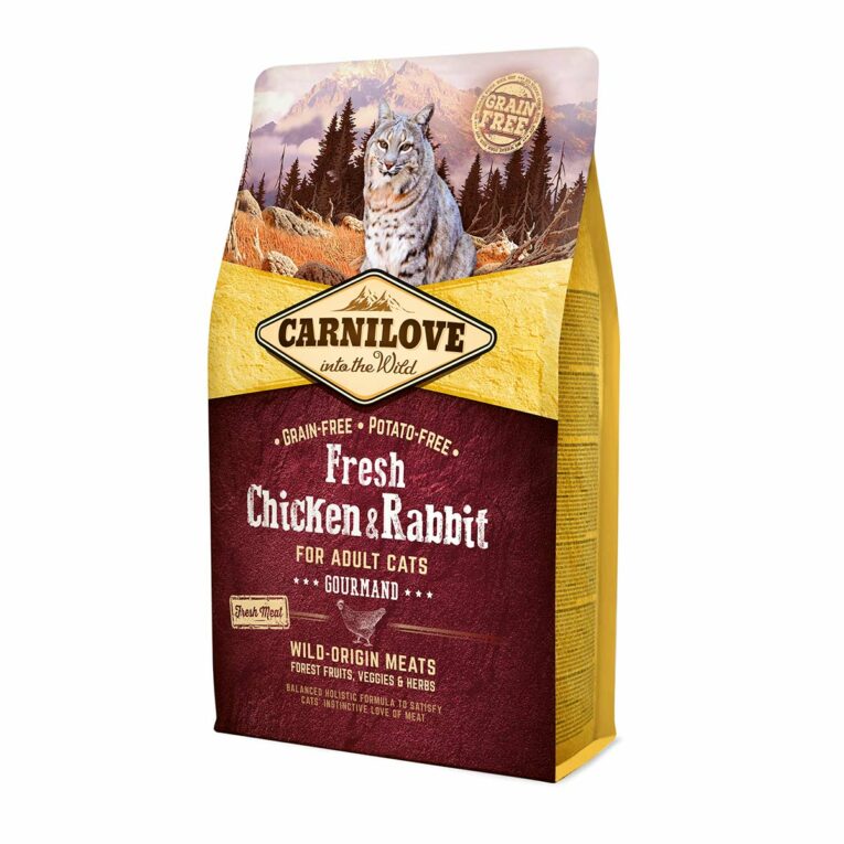 Günstig Carnilove Cat Adult Fresh – Chicken & Rabbit / Gourmand 2kg i mPreisvergleich in unserem Onlineshop auf Hundeliebe-shop.de kaufen.