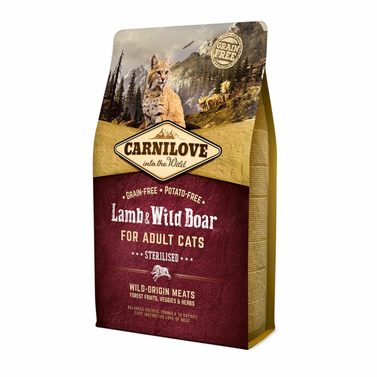 Günstig Carnilove Cat Adult – Lamb & Wild Boar / Sterilised 2kg i mPreisvergleich in unserem Onlineshop auf Hundeliebe-shop.de kaufen.