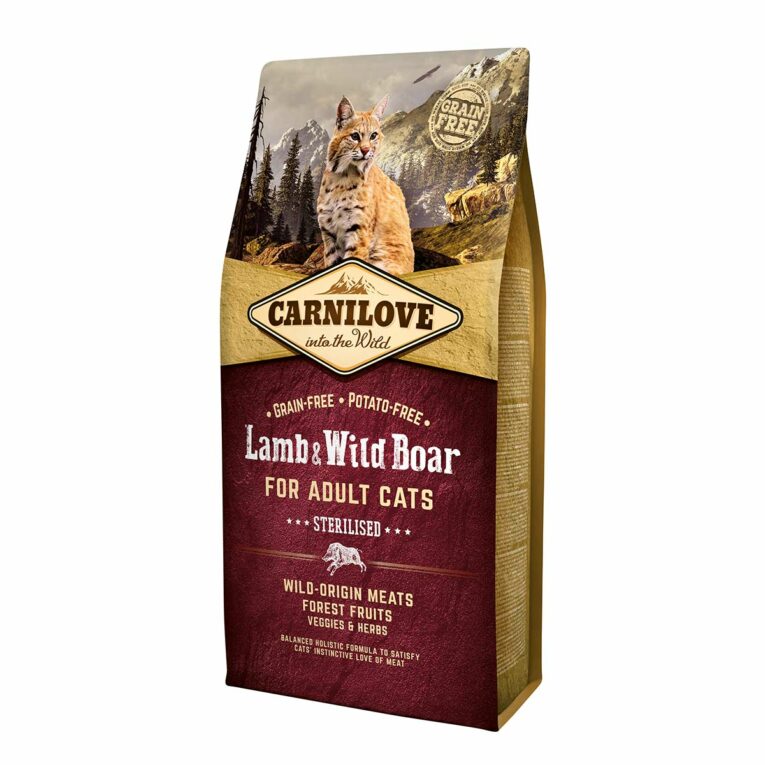 Günstig Carnilove Cat Adult – Lamb & Wild Boar / Sterilised 6kg i mPreisvergleich in unserem Onlineshop auf Hundeliebe-shop.de kaufen.