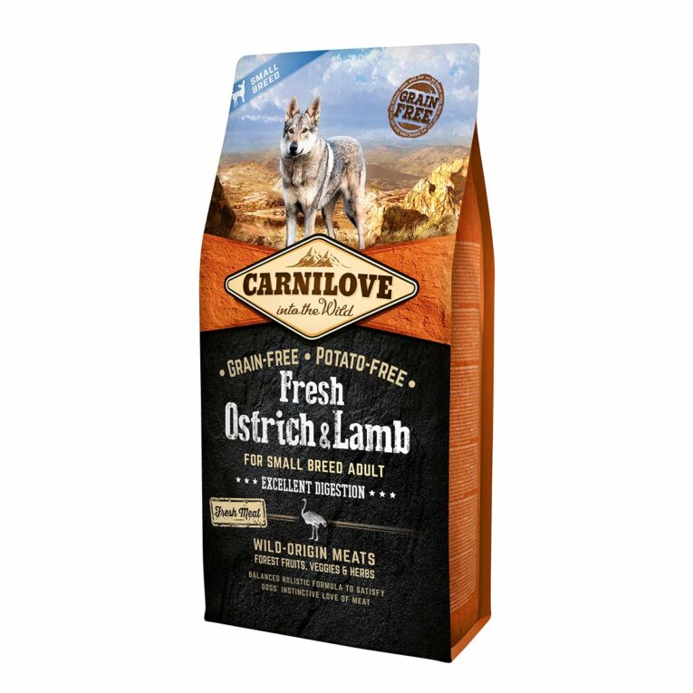 Günstig Carnilove Dog Adult Fresh Small Breeds – Ostrich & Lamb 6kg i mPreisvergleich in unserem Onlineshop auf Hundeliebe-shop.de kaufen.