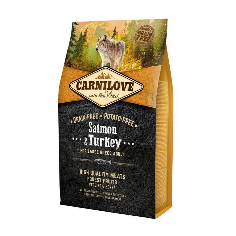 Günstig Carnilove Dog Adult Large Breed – Salmon & Turkey 12kg i mPreisvergleich in unserem Onlineshop auf Hundeliebe-shop.de kaufen.