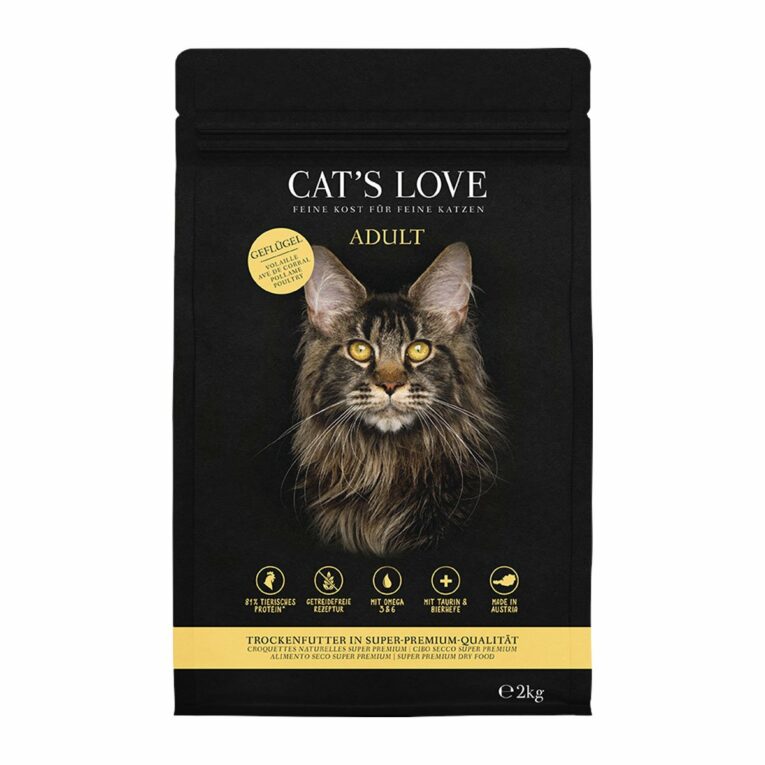 Günstig CAT’S LOVE Trocken Adult Geflügel 2kg i mPreisvergleich in unserem Onlineshop auf Hundeliebe-shop.de kaufen.