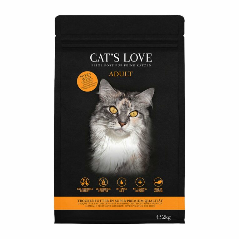 Günstig CAT’S LOVE Trocken Adult Pute & Wild 2kg i mPreisvergleich in unserem Onlineshop auf Hundeliebe-shop.de kaufen.