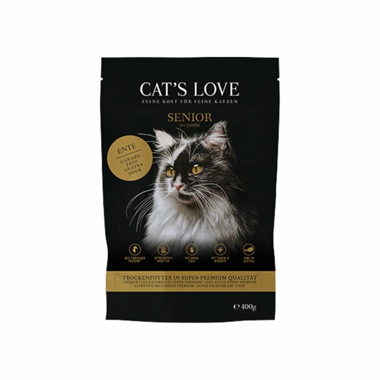Günstig CAT’S LOVE Trocken Senior Ente 400g i mPreisvergleich in unserem Onlineshop auf Hundeliebe-shop.de kaufen.