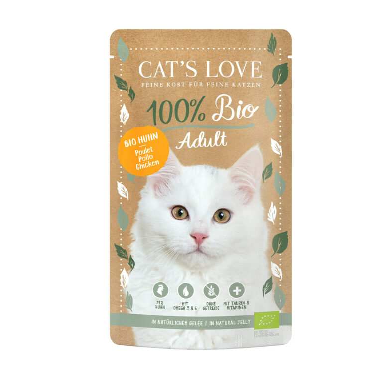 Günstig Cat’s Love ADULT BIO Huhn 6x100g i mPreisvergleich in unserem Onlineshop auf Hundeliebe-shop.de kaufen.