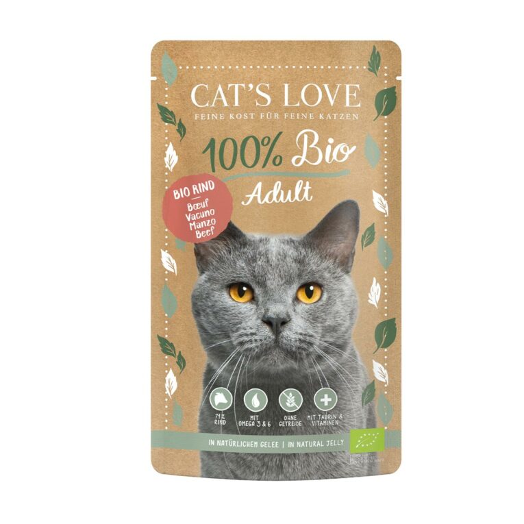 Günstig Cat’s Love ADULT BIO Rind 6x100g i mPreisvergleich in unserem Onlineshop auf Hundeliebe-shop.de kaufen.