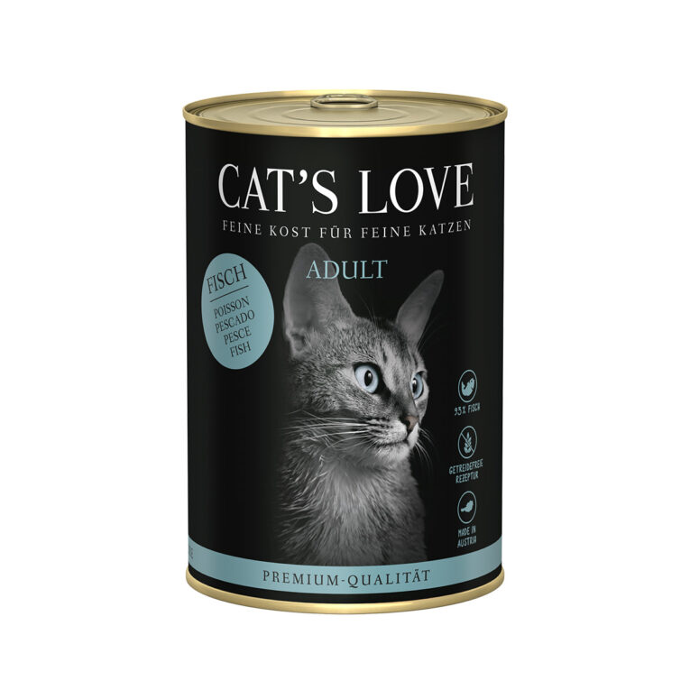 Günstig Cat´s Love Fisch Pur 6x400g i mPreisvergleich in unserem Onlineshop auf Hundeliebe-shop.de kaufen.