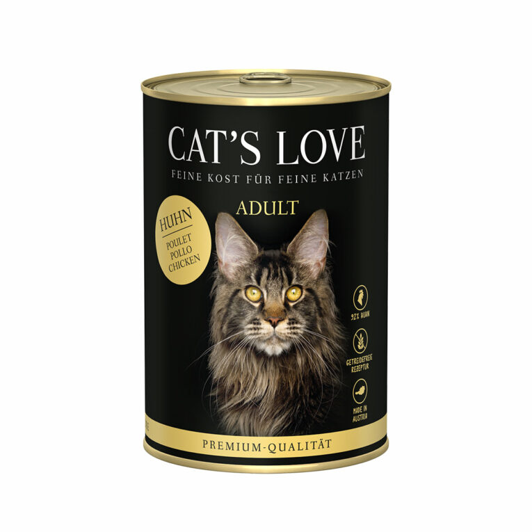 Günstig Cat´s Love Huhn Pur 6x400g i mPreisvergleich in unserem Onlineshop auf Hundeliebe-shop.de kaufen.