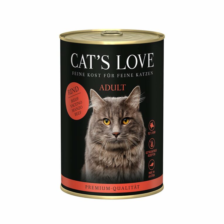 Günstig Cat´s Love Rind Pur 6x400g i mPreisvergleich in unserem Onlineshop auf Hundeliebe-shop.de kaufen.