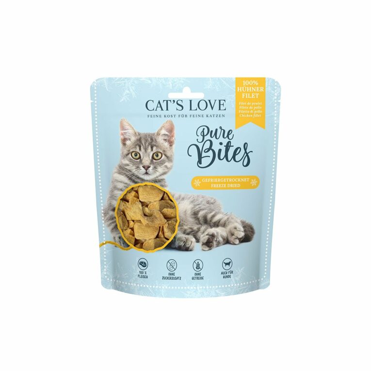 Günstig Cat’s Love Pure Bites Hühnerfilet 40g i mPreisvergleich in unserem Onlineshop auf Hundeliebe-shop.de kaufen.