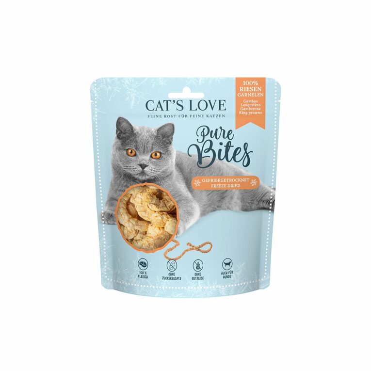 Günstig Cat’s Love Pure Bites Riesengarnele 25g i mPreisvergleich in unserem Onlineshop auf Hundeliebe-shop.de kaufen.