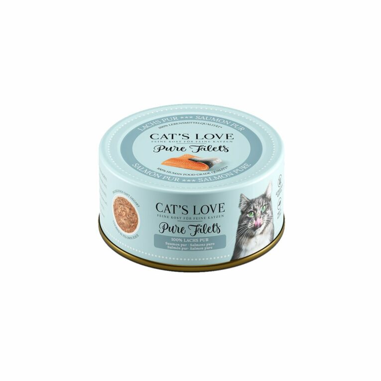 Günstig Cat’s Love Pure Filets Lachs 6x100g i mPreisvergleich in unserem Onlineshop auf Hundeliebe-shop.de kaufen.
