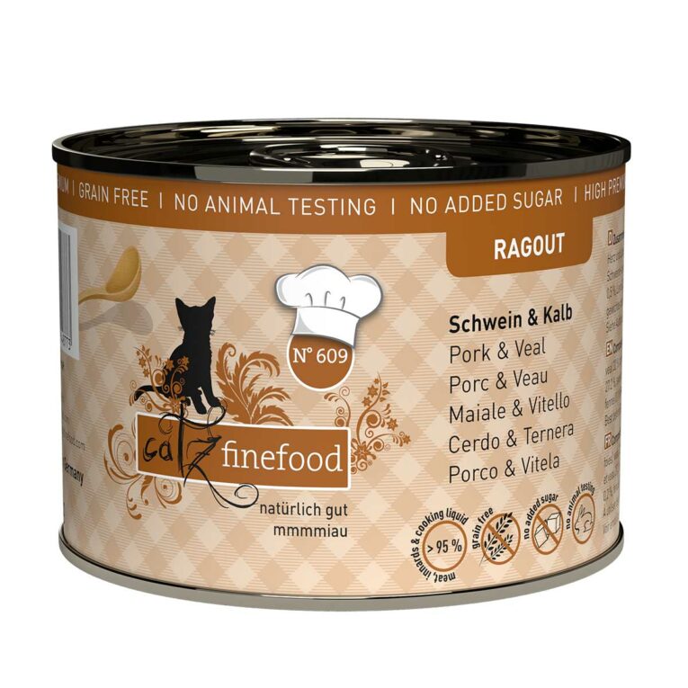 Günstig catz finefood Ragout No.609 Schwein & Kalb 6x190g i mPreisvergleich in unserem Onlineshop auf Hundeliebe-shop.de kaufen.